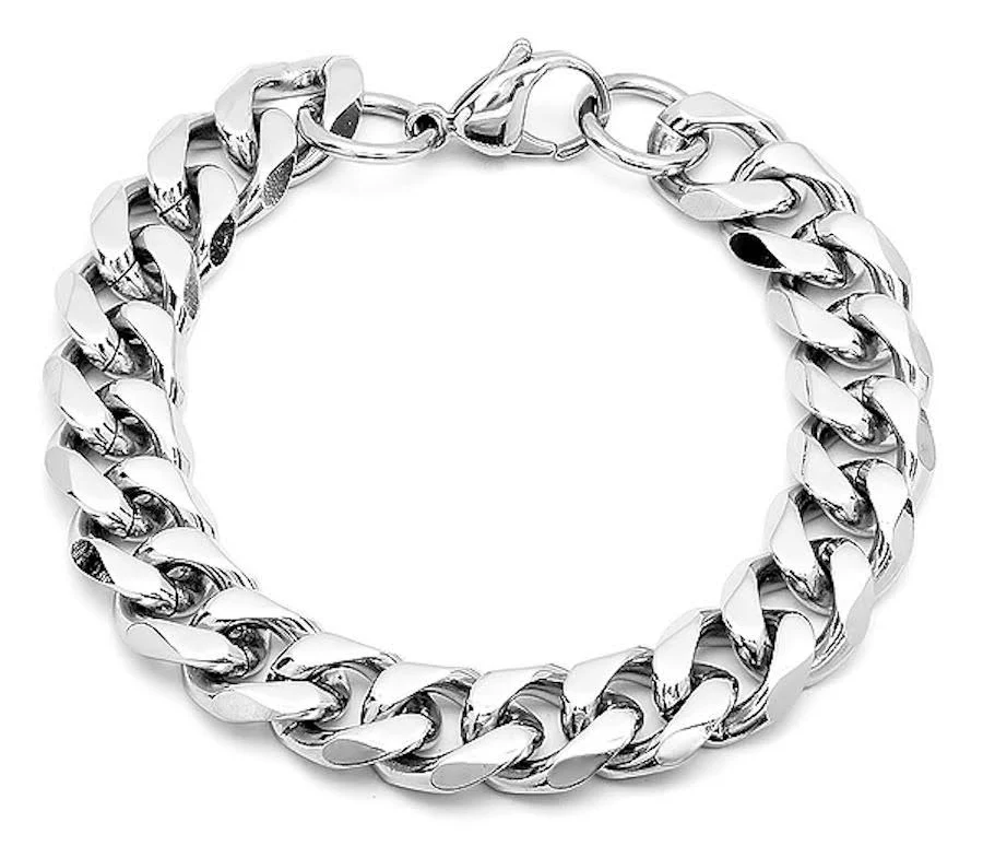 accessory Cuban Link Silver Bracelet ShopSimon $239.4