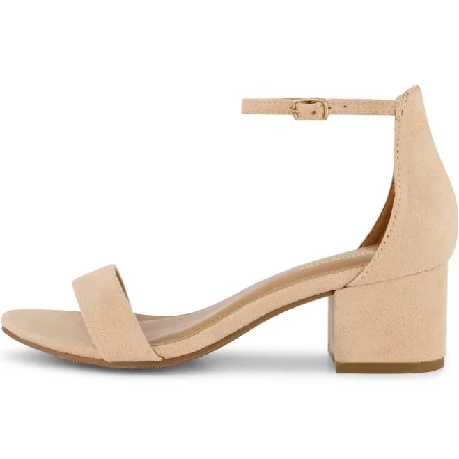 shoes Cushionaire Women's Alba Block Heel Sandals with Memory Foam Cushionaire $39.99