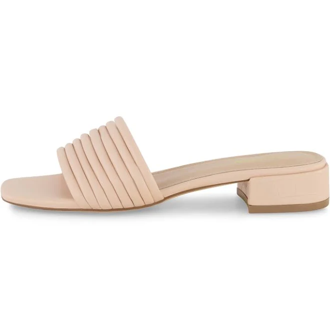 shoes Cushionaire Women's Nino Strappy Block Heel Slide Sandal Cushionaire $19.99