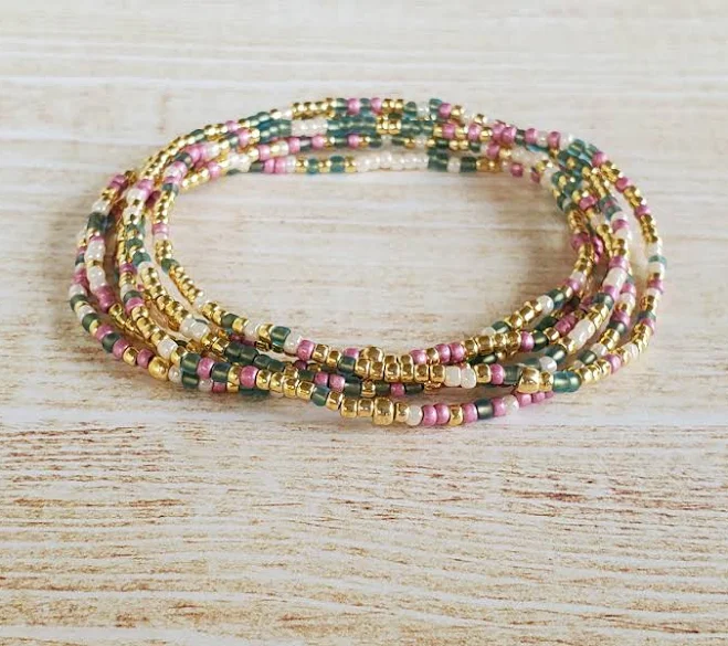 accessory Dainty Boho Seed Bead Bracelet Etsy - Seller $33.99
