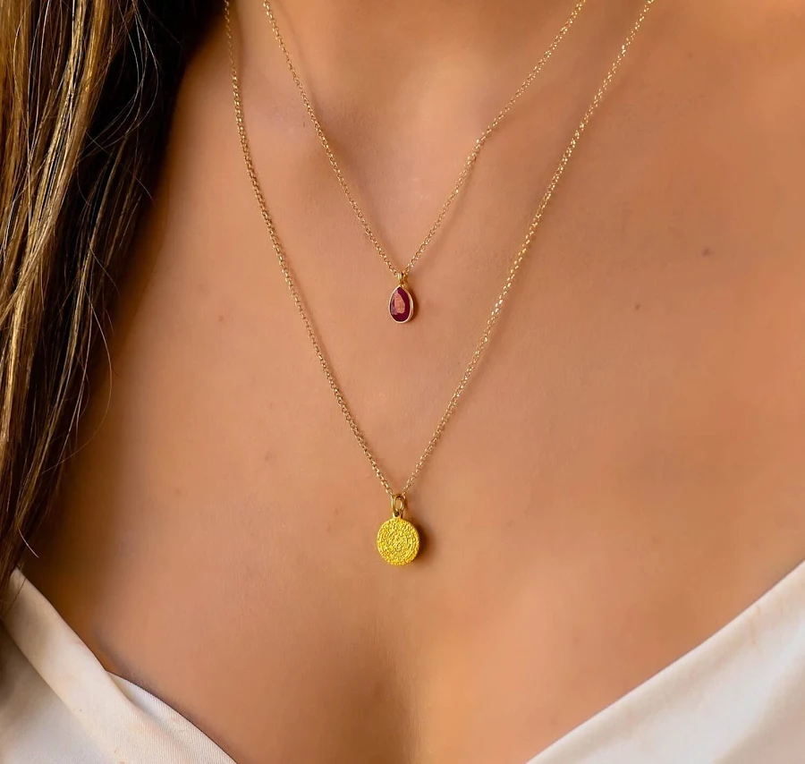 accessory Dainty Layered Boho Gold Coin Necklace Set Etsy - DaintyJools $59.85