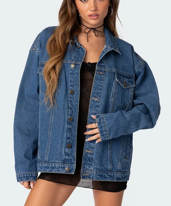 outerwear Dalia Oversized Denim Jacket edikted $47.6
