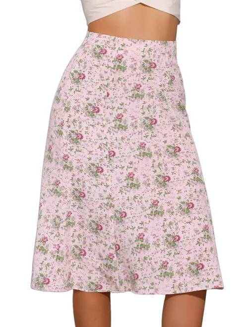 skirt Daring Diva Women's Floral Print A-Line Skirt Walmart $19.98