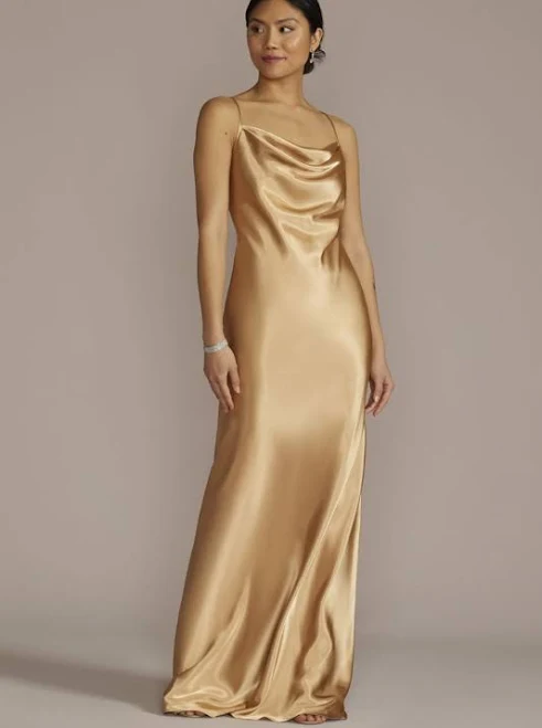 dress David's Bridal Cowl Neck Charmeuse Dress David's Bridal $99.88