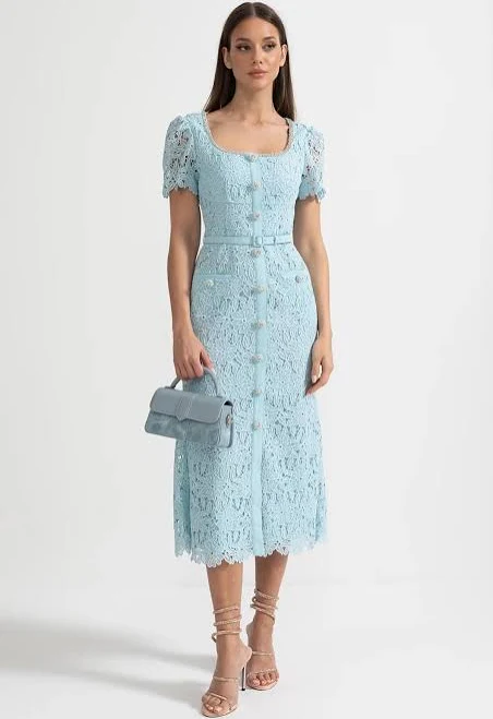dress Delicate Lace Midi Dress Sierra Darien $179.99