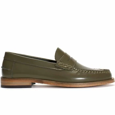 shoes Dico Loafer penny Polido Olive green Anonymous Copenhagen $335