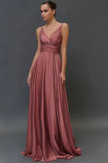 dress Dorris Wedding Spaghetti Empire Chiffon Pleated Floor-Length Dress Dorris Wedding $115.99