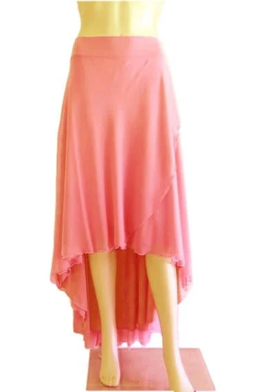 maxi skirt Dusty Rose High Low Floor Length Chiffon Skirt Etsy - lynamobley2012 $45.04
