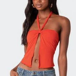 halter top Edikted Julia Split Front Top PacSun $26.4