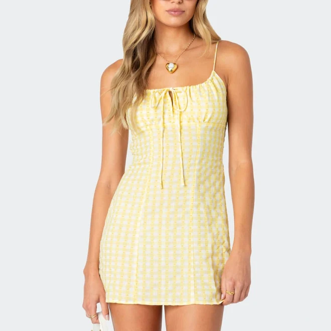 dress Edikted Women's Gingham Bustier Mini Dress edikted $31.2