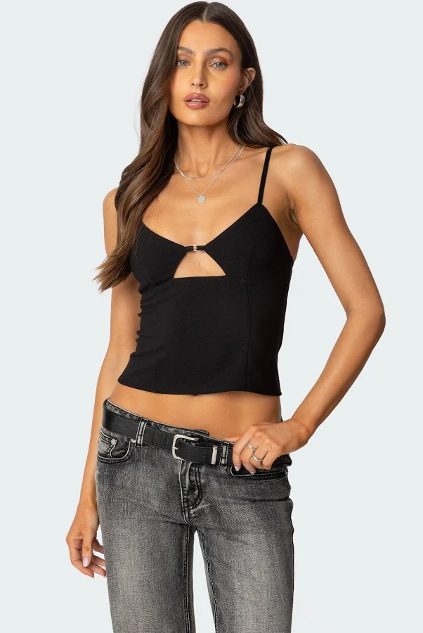 top Edikted Women's Liana Cut Out Tank Top edikted $20.8