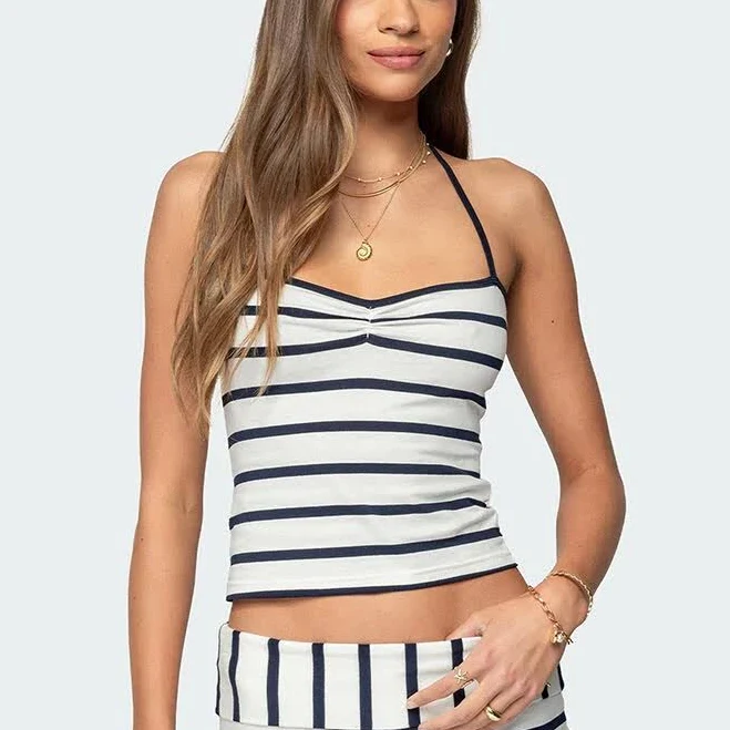halter top Edikted Women's Lorenza Striped Halter Top PacSun $20.4