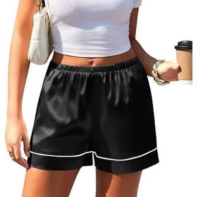 shorts Ekouaer Women's Casual Satin Silk Shorts with Pockets Target $15.99