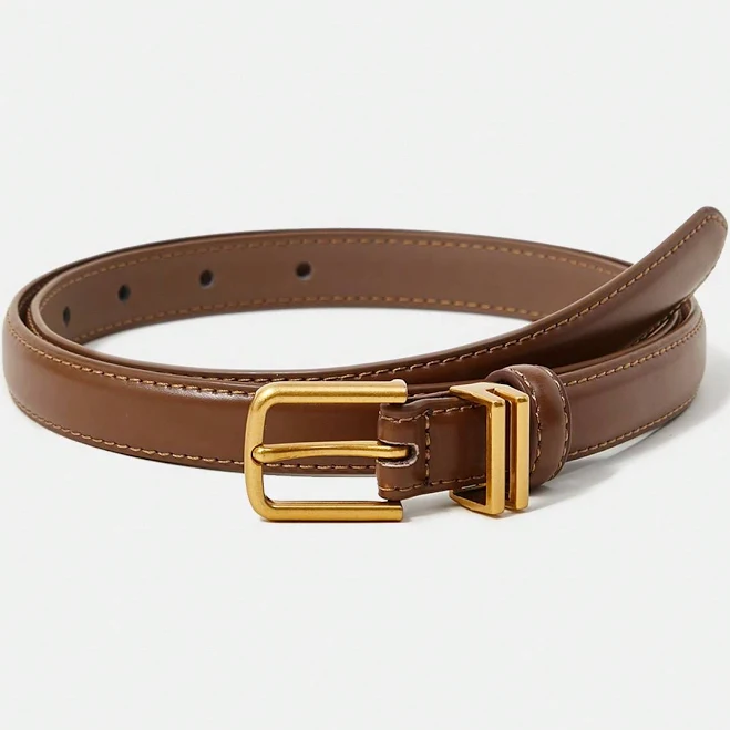 accessory Elegant Metal Doublebar Hoop Earrings & Waist Belt Set MOTF $10.2