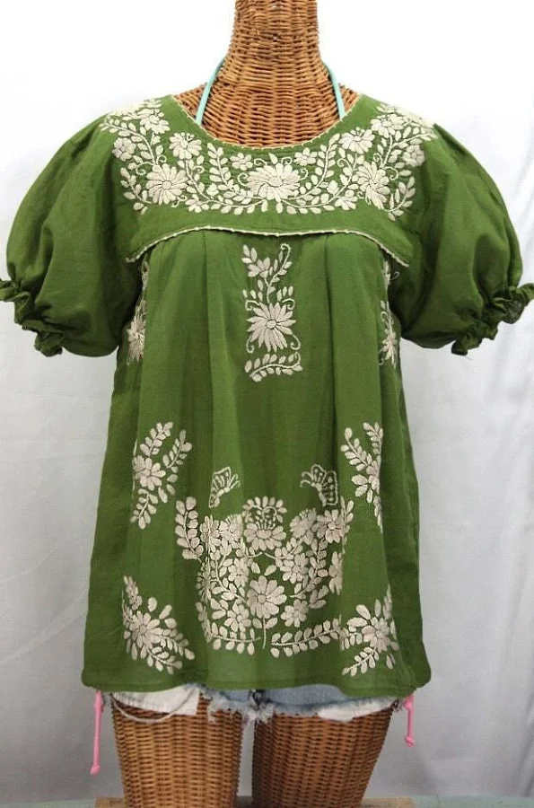top Embroidered Peasant Blouse Etsy - Sirenology $64.95