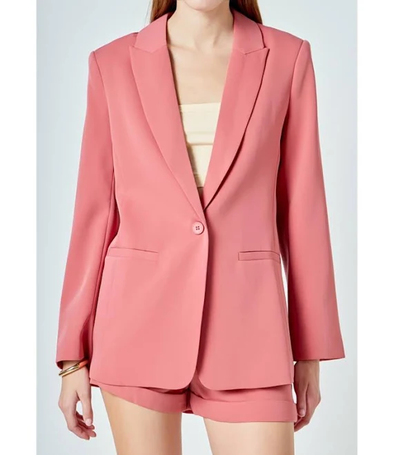 outerwear Endless Rose Women's Single-Breasted Blazer Macy's $96