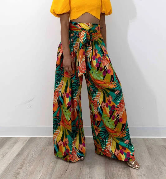pants Esha Tropical Print Pants Harleen Kaur $398