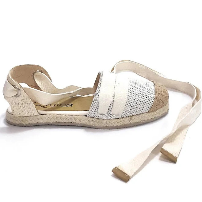 shoes Espadrilles Espadrilles Flat Sandals Shoes Gabardine Jute Quica Malvina Quica $71.9