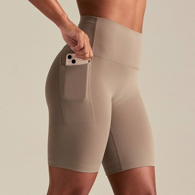 biker shorts Essential High Waist Cycling Shorts with Pockets Women's Best US $30.29