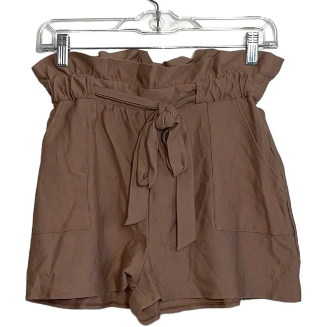 shorts Express Taupe High Rise Belted Paper Bag Shorts Size Xsmall Women’s eBay - cvandrew16 $30