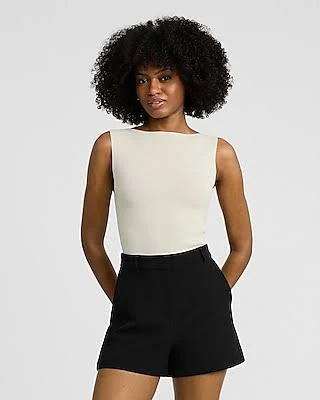 shorts Express Women's Editor Studio Stretch Twill High Waisted Tailored Shorts Express $19.97