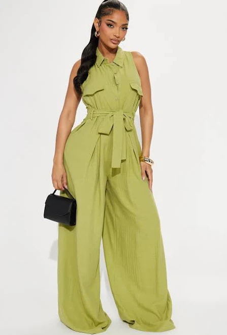 jumpsuit Fashion Nova Lizzie Linen Jumpsuit Fashion Nova $44.99