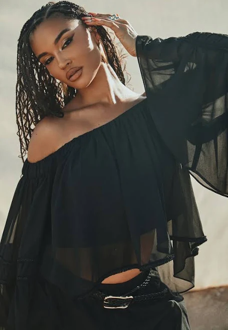 off-shoulder top Fashion Nova Long Sleeve Blouse Fashion Nova $49.99