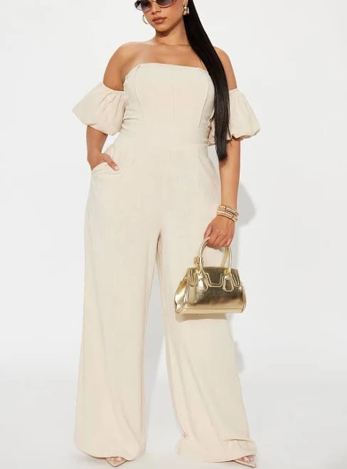 jumpsuit Fashion Nova Women's Out and About Linen Jumpsuit Fashion Nova $29.99