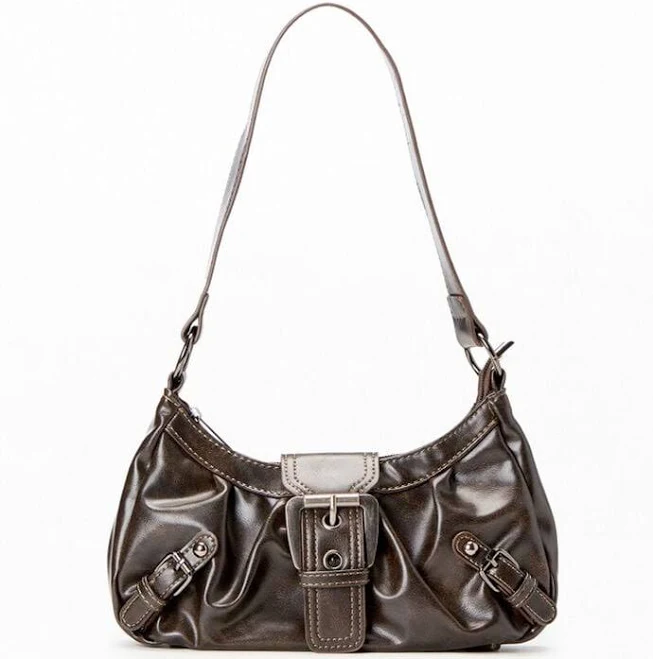 bag Faux Leather Shoulder Bag with Front Buckle PacSun $22.05