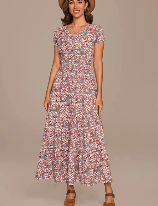 dress Floral Midi Dress Petal Lush $39