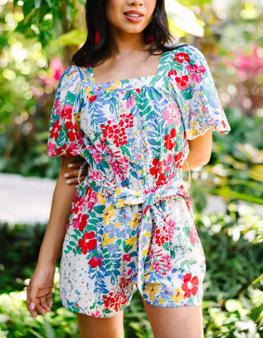 romper Floral Romper The Mint Julep Boutique $46