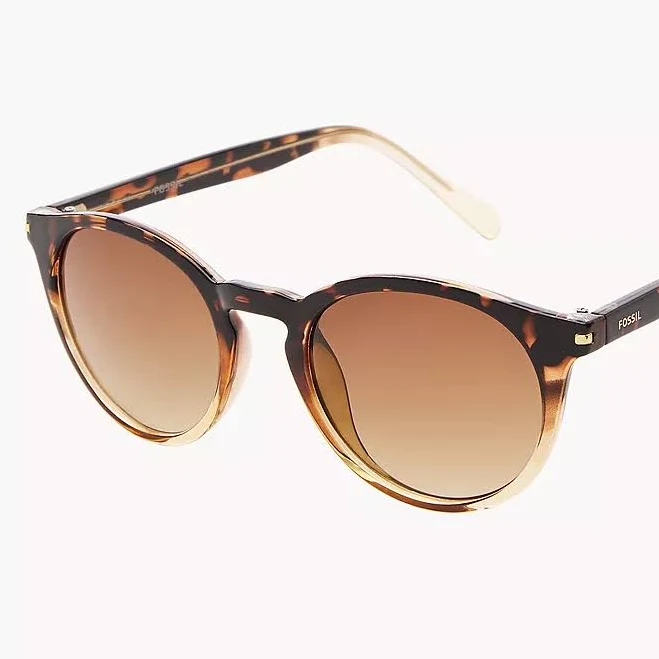 accessory Fossil Outlet Women's Round Sunglasses - Tortoise Fossil $34