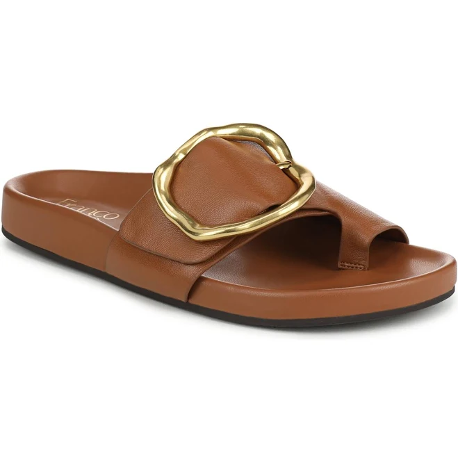 shoes Franco Sarto Brianka Leather Slide Sandals Macy's $110