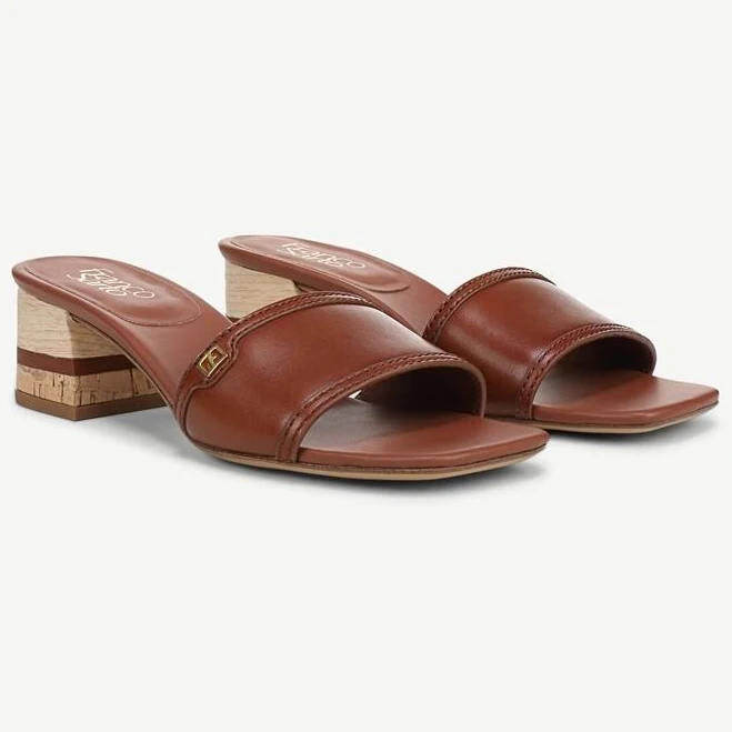 shoes Franco Sarto Women's Kaori Block Heel Slide Sandals Franco Sarto $69.99