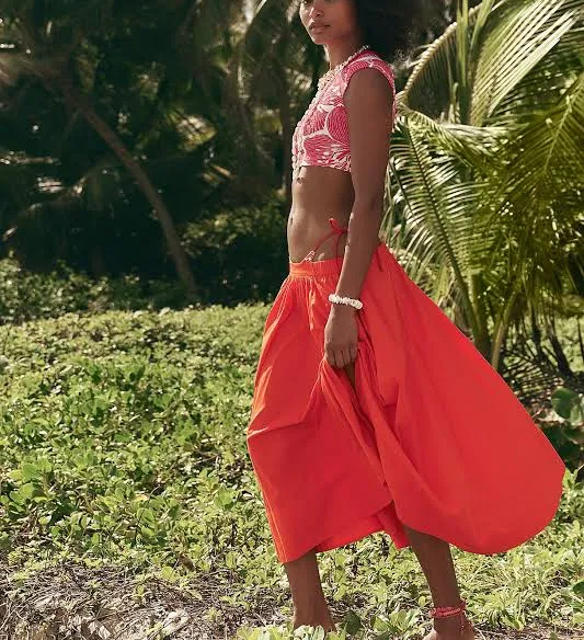 skirt Free People Lowen Midi Skirt Free People $60