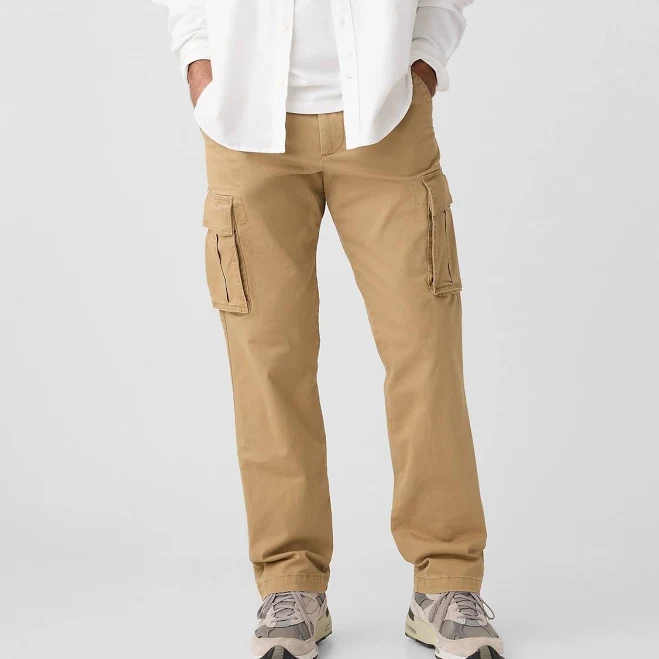 pants Gap Men's Gapflex Essential Straight Cargo Pants Gap Factory $27.99
