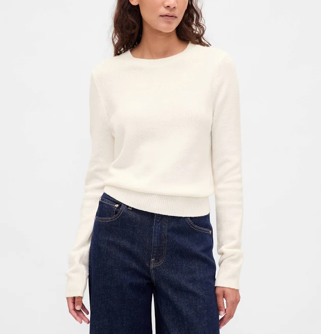 top Gap Women's Cashsoft Crewneck Sweater Gap $23