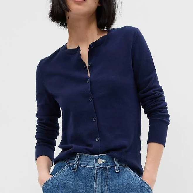 outerwear Gap Women's Crewneck Cardigan Gap Factory $17.99