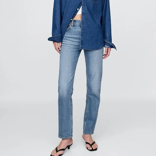 jeans Gap Women's High Rise ’90s Slim Straight Jeans Gap $44