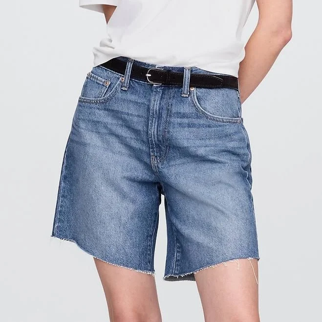 shorts Gap Women's Mid Rise '90s Loose Denim Bermuda Shorts Gap $41