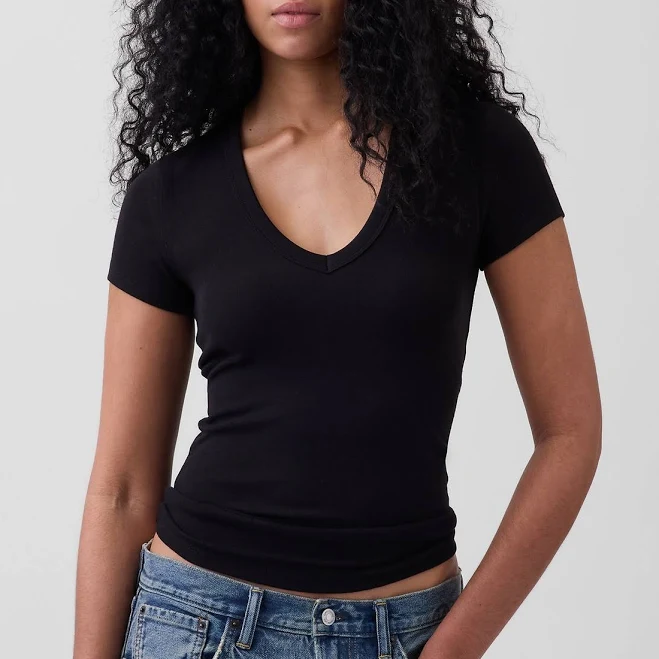 top Gap Women's Modern V-Neck T-Shirt Gap $23