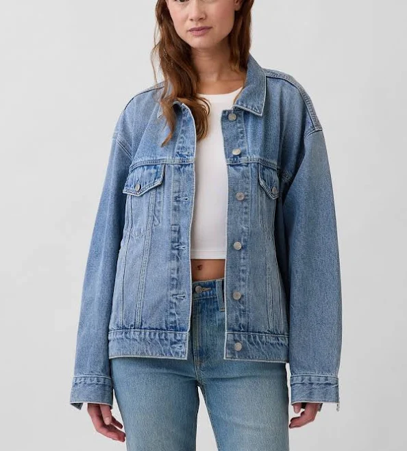jacket Gap Women's Oversized Icon Denim Jacket Gap $79