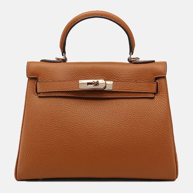 bag Genuine Leather Lychee Grain Top Handle Bag RomyTisa $99.99