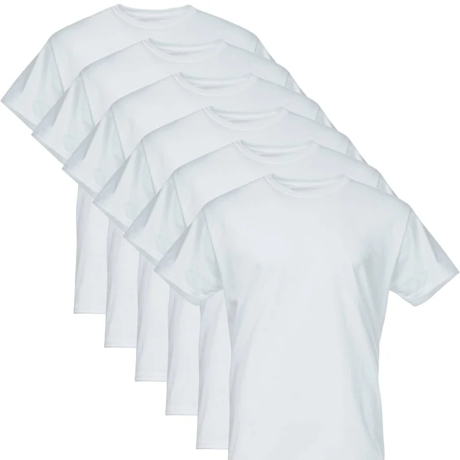 top Gildan Men's Softstyle Crew Neck Tees (6-Pack) Walmart $12.59
