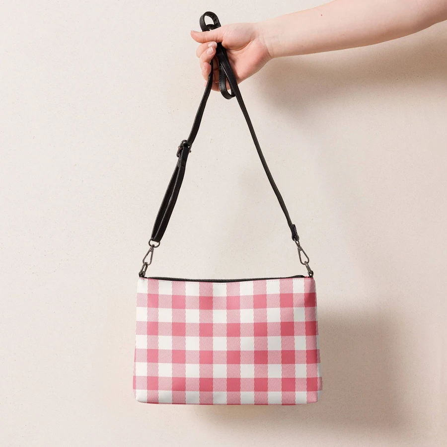 bag Gingham Print Faux Leather Crossbody Bag Etsy - JenaxbelleDesigns $44.99