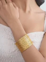 accessory Gold Stackable Bangles Set - Minimalist Thin Bangles | Elegant Wrist Jewelry | Everyday Gold Bracelet Set for Women Etsy $45
