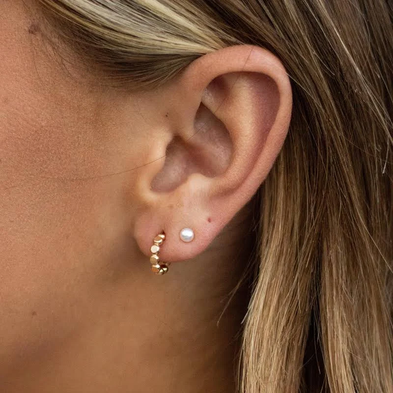 accessory Gold Vermeil Tiny Pearl Stud Earrings Etsy - NOLIAjewelry $22