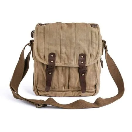 bag Gootium Messenger Bag Small Canvas Shoulder Bag Vintage Satchel Cross Body Purse, Khaki, Adult Unisex, Beige Walmart - Gootium $38.49