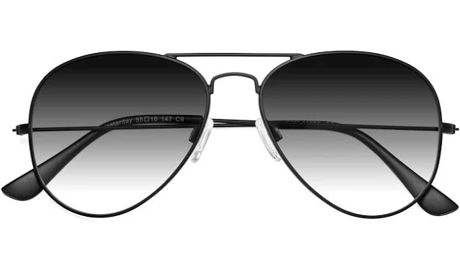 accessory Grandpa Thin Aviator Tinted Sunglasses Sunwear Lenses Yesglasses $60.11
