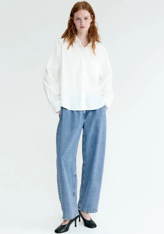 outerwear H&M Ladies Oversized Poplin Shirt H&M $19.99